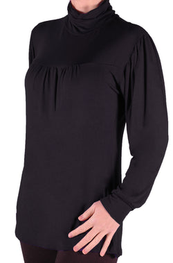 EyeCatch Plus - Jessie Ladies Casual Stretch Polo Neck Top Sizes 14 - 28