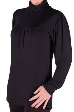 EyeCatch Plus - Jessie Ladies Casual Stretch Polo Neck Top Sizes 14 - 28