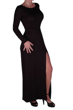 EyeCatch -  Libby Womens Thigh High Slit Long Maxi Dress