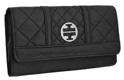 Lena Faux Leather Emblem Purse