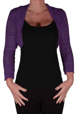 Lilly Crochet Knited Shrugs