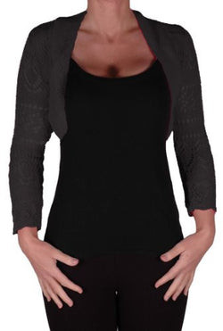 Lilly Crochet Knited Shrugs