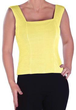 Sleeveless Square Neck Tunic Top