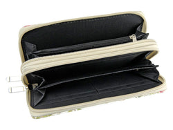 Womens Soft Faux Leather Printed Multi Purse Wallet Credit Card Coin Cash Holder