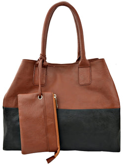 Faux Leather Hobo Bag
