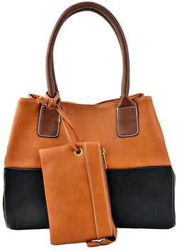 Faux Leather Hobo Bag