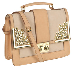 Faux Leather Shoulder Bag