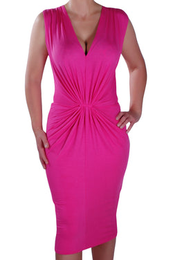 Iris V Neck Ruched Bodycon