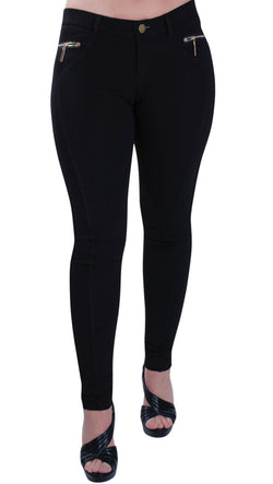 Zipped Biker Style Leggings