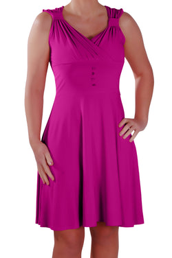 Monica Sweetheart Neckline Sleeveless Grecian Midi Dress