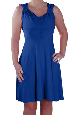 Monica Sweetheart Neckline Sleeveless Grecian Midi Dress