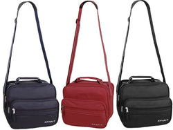 EyeCatchBags - Spirit Small Tough Polyester Cross Body Flight Style Bag Red