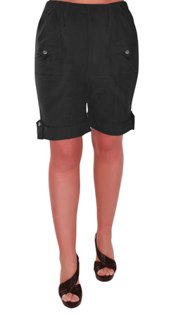 Skye Elasticized Plus Size Shorts
