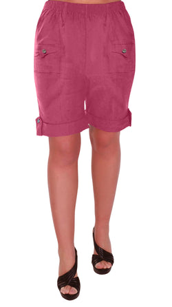 Skye Elasticized Plus Size Shorts