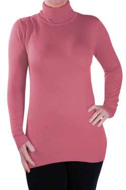Fine Knit Polo Neck Pullover