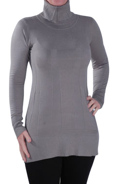 Long Sleeve Polo Neck Knitted Jumper