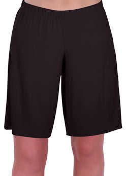 Star Jersey Elasticized Stretch Womens Plus Size Shorts