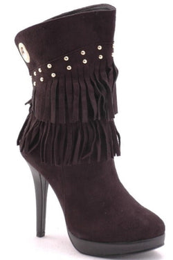 Women's Fringe Suede Boots
