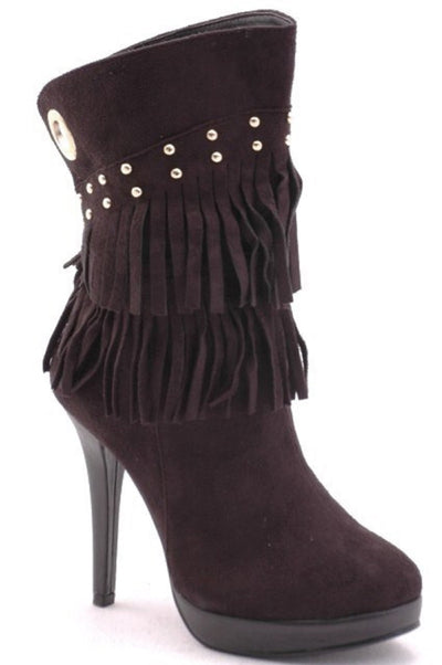 Women's Fringe Suede Boots