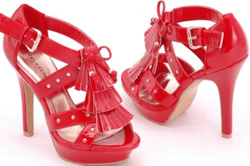 Ladies High Heel Platform Bridal Red Shoes