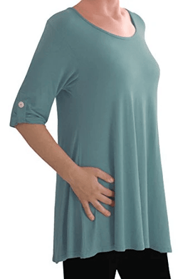 Jessica Plus Size Scoop Neck Tunic Top