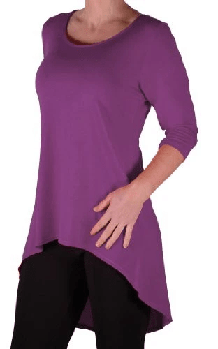 Lexy Fishtail 3/4 Sleeves Plus Size Tops