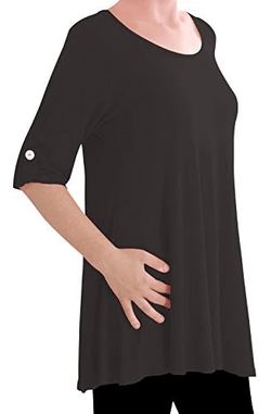 Jessica Plus Size Scoop Neck Tunic Top