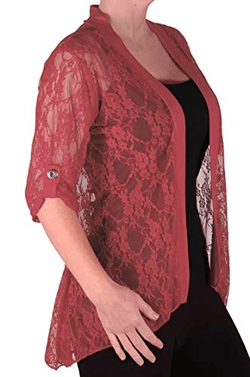 Emily Lace Plus Size Cardigan