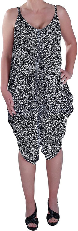 Lagenlook Strappy Jumpsuit Ditsy