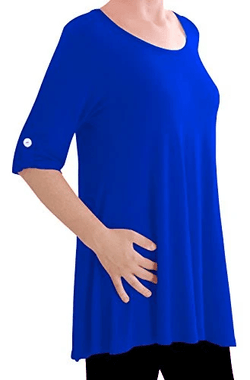Jessica Plus Size Scoop Neck Tunic Top