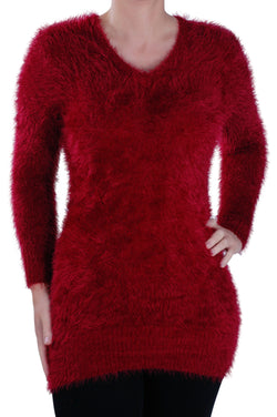 V-Neck Long Sleeve Jumper