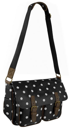 Spotty Polka Dot Faux Leather Shoulder Bag