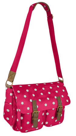 Spotty Polka Dot Faux Leather Shoulder Bag